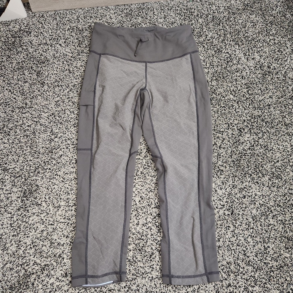 Kuhl Transcendr Capri Legging Gray Hiking Camping Walking Outdoor Women S Pocket